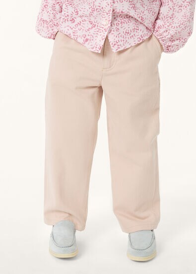 BEAM PANTS DENIM FLOWER