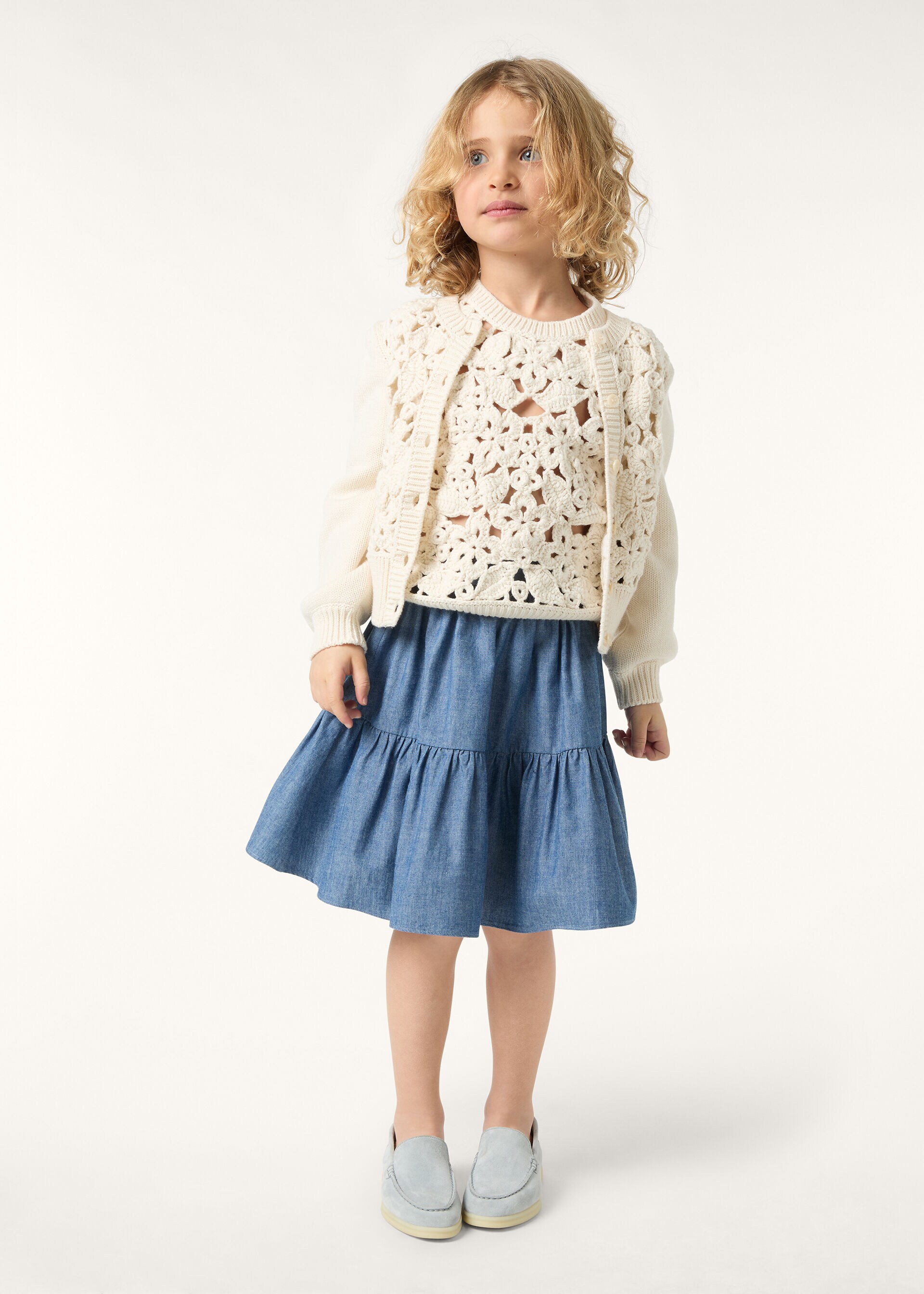 DALIA SKIRT OKAYAMA CHAMBRAY