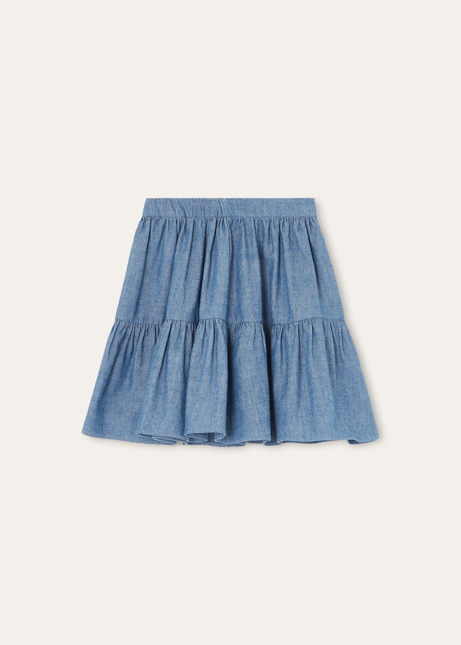 DALIA SKIRT OKAYAMA CHAMBRAY