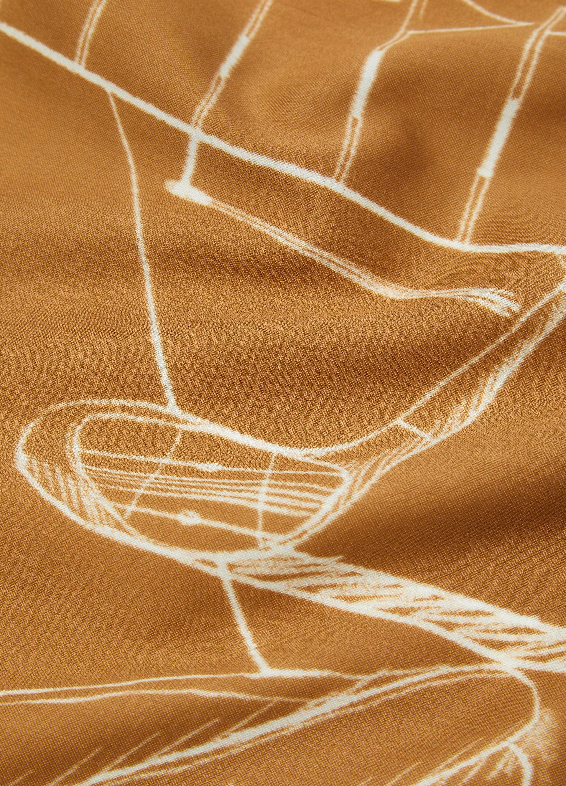 LORO PIANA IL PUTT PERFETTO FOULARD 45 SILK COTTON