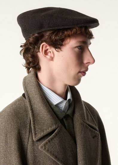 MOREY FLAT CAP FELTED WOOL