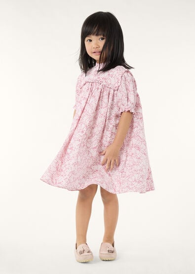CAROLINE DRESS PIOT FIREWORKS LINEN KID