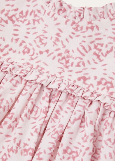 CAROLINE DRESS PIOT FIREWORKS LINEN KID