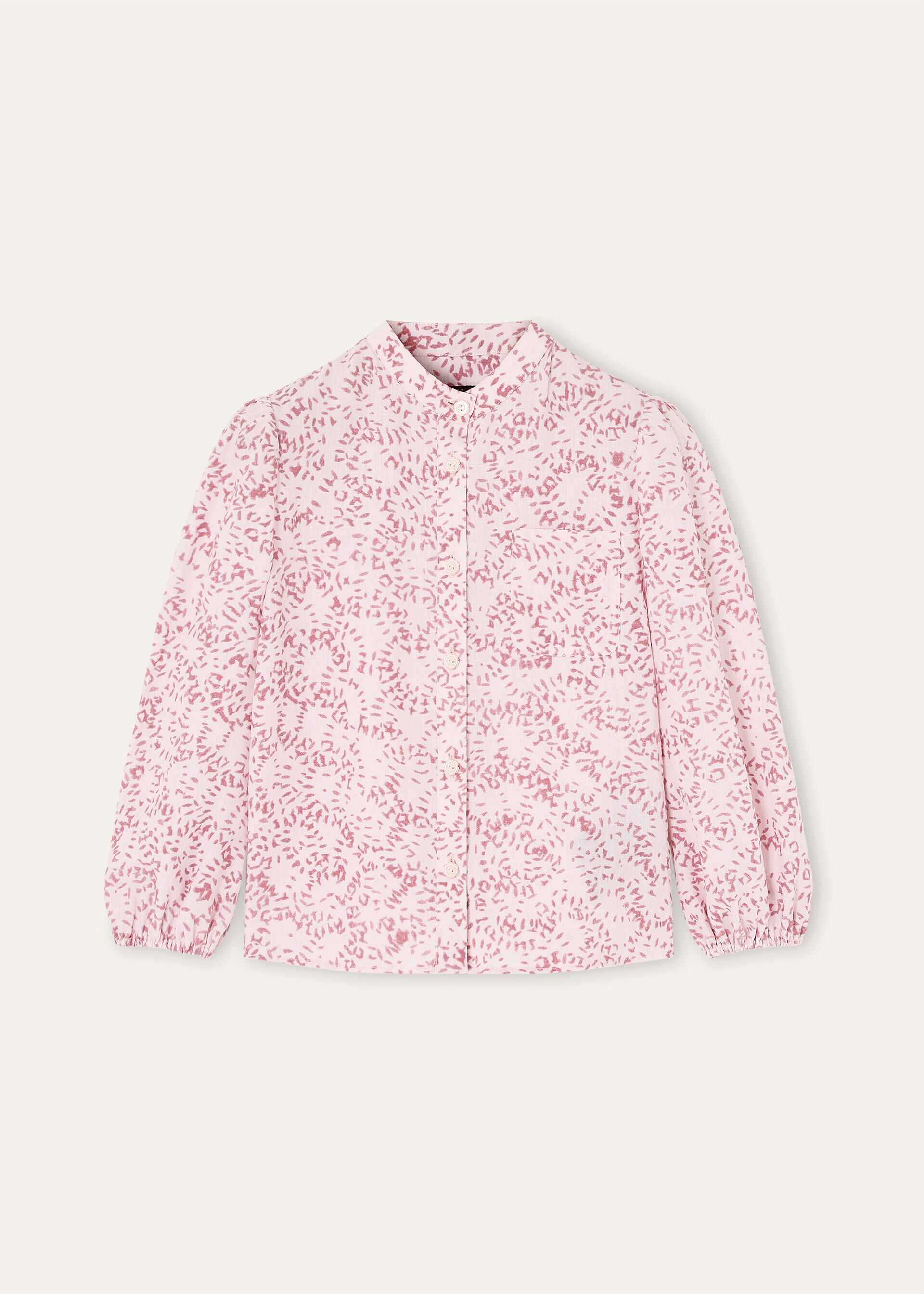 CATHLEEN SHIRT PIOT FIREWORKS LINEN KID