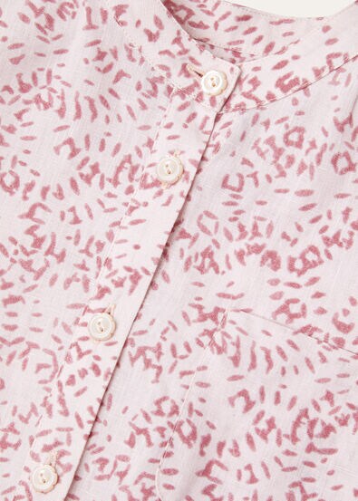 CATHLEEN SHIRT PIOT FIREWORKS LINEN KID