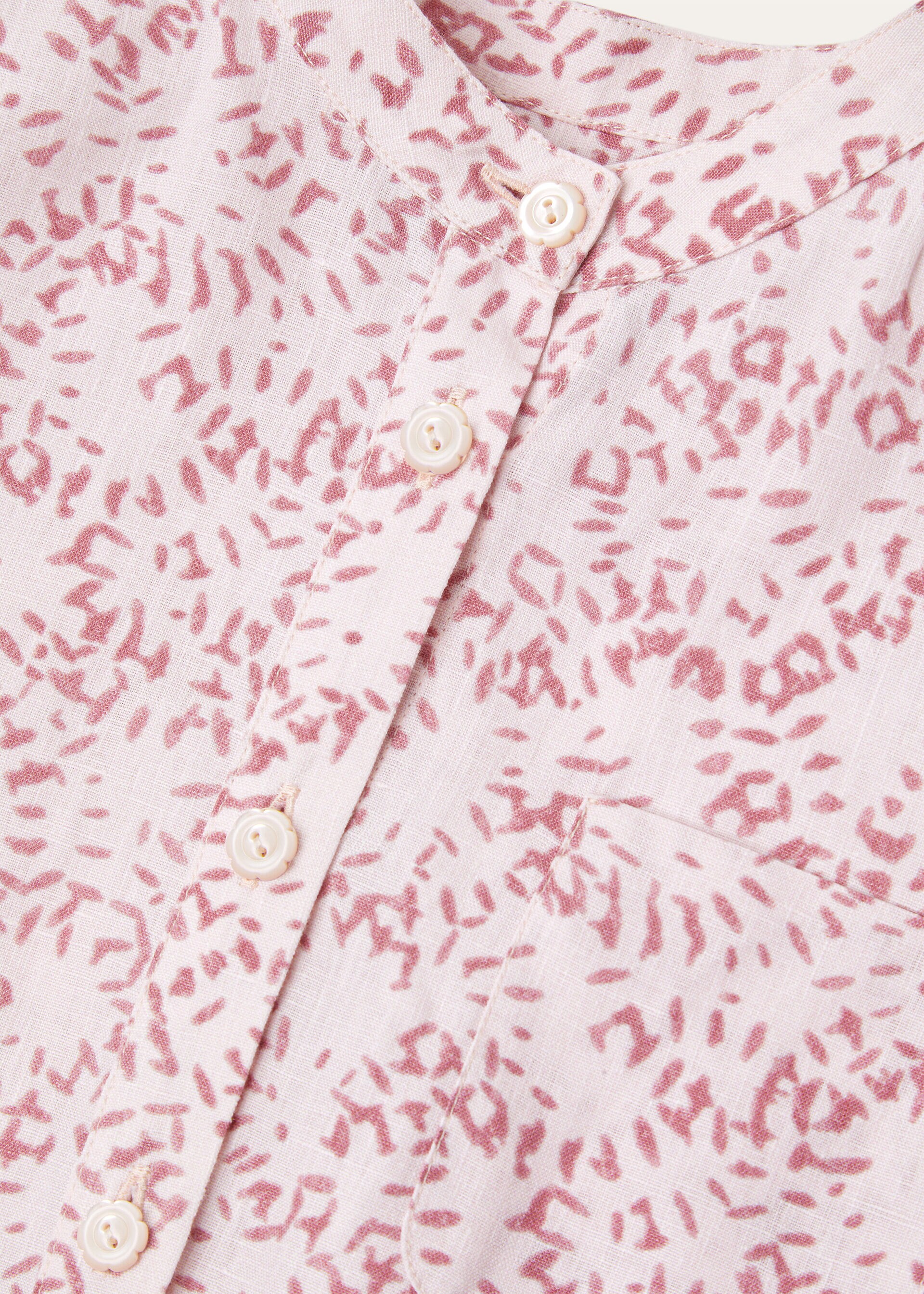 CATHLEEN SHIRT PIOT FIREWORKS LINEN KID