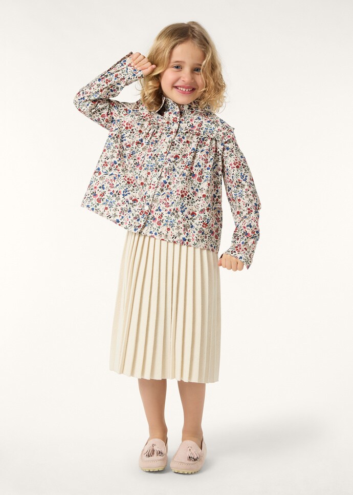 SILVI SHIRT LORO PIANA KID ARUNDEL GARDEN JACQUARD_FAP9254_T1SW_1