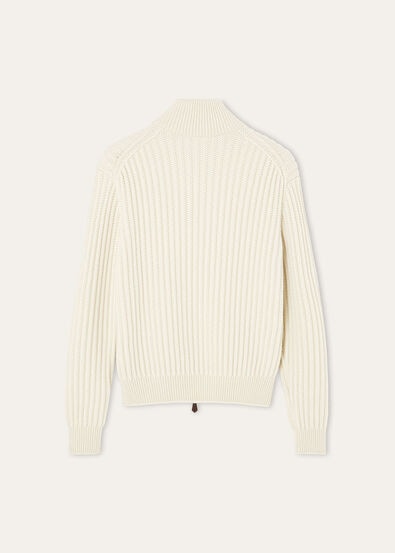 JUBILEE CABLES BOMBER SWEATER BABY CASH GG 5