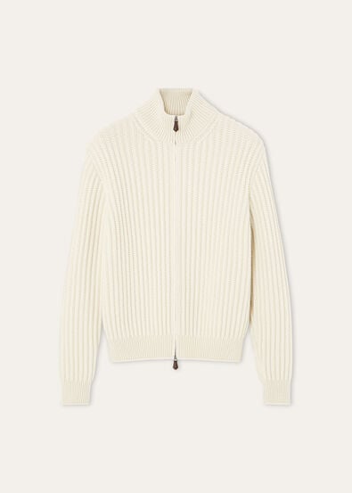 JUBILEE CABLES BOMBER SWEATER BABY CASH GG 5