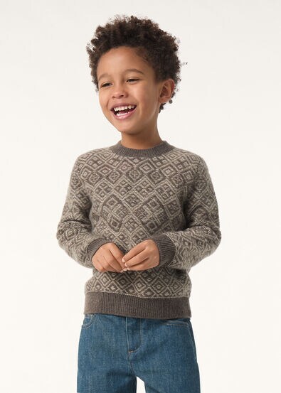 AVORIAZ KID CREWNECK SWEATER CASH GG 7