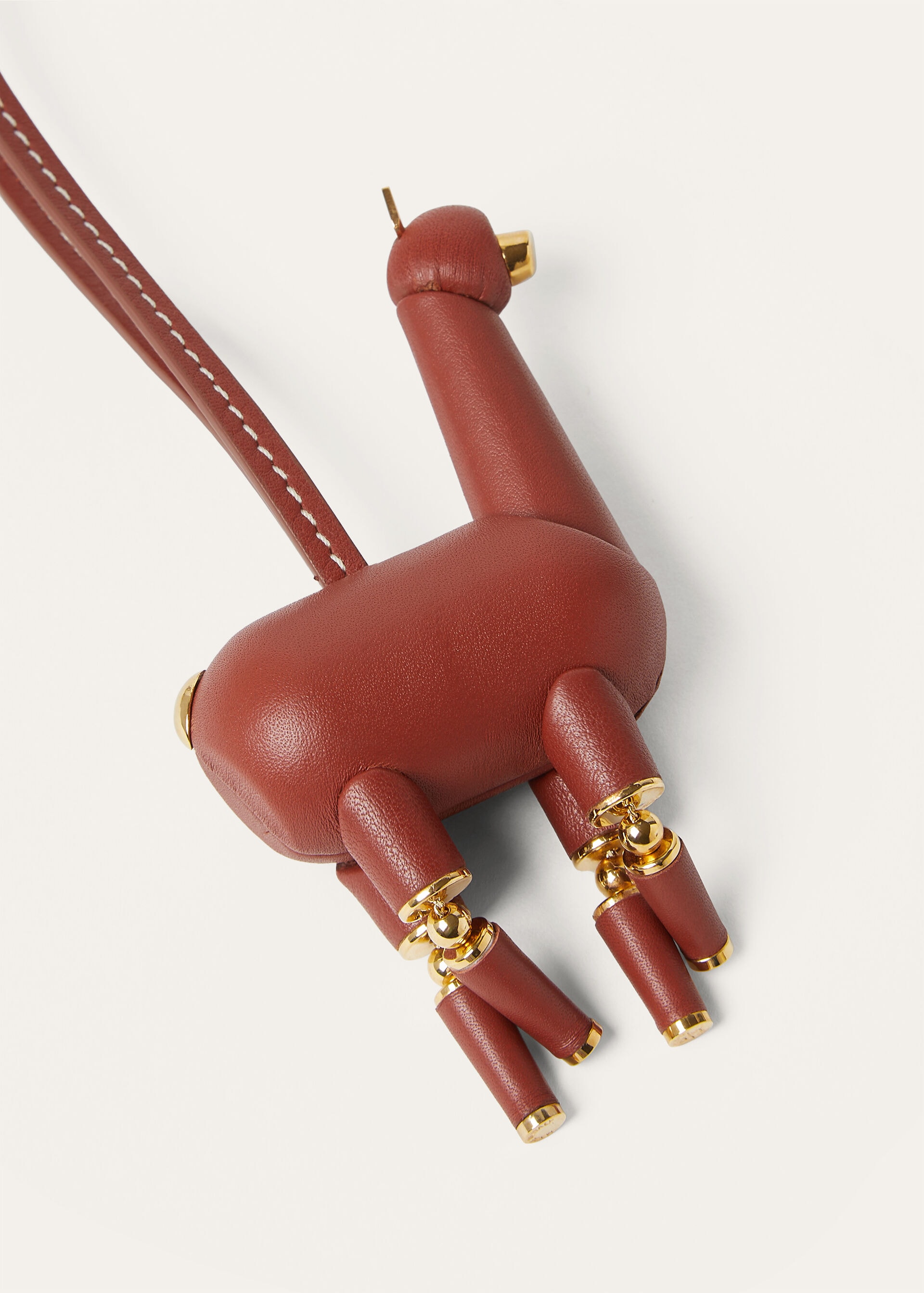 ALPACA CHARM ROUNDED LEATHER