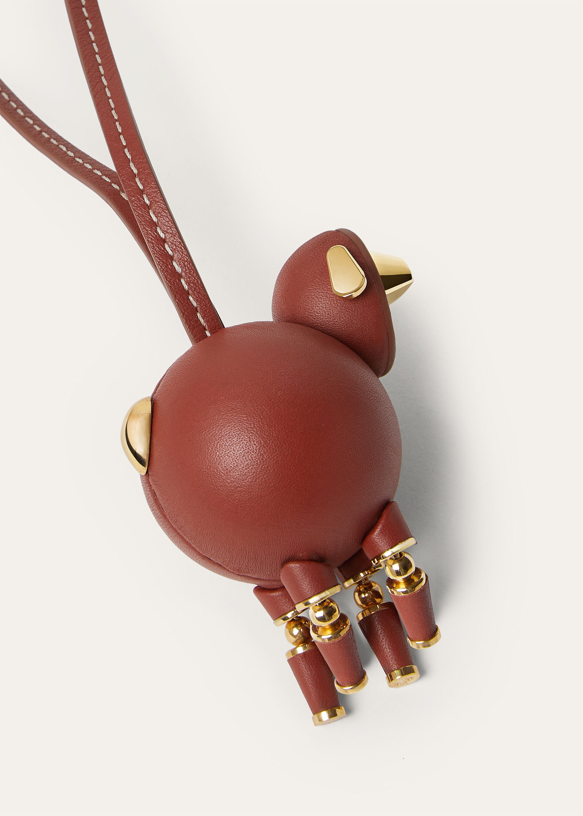 SHEEP CHARM ROUNDED LEATHER