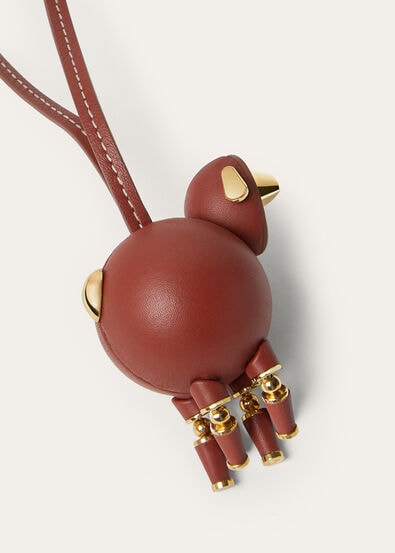 SHEEP CHARM ROUNDED LEATHER