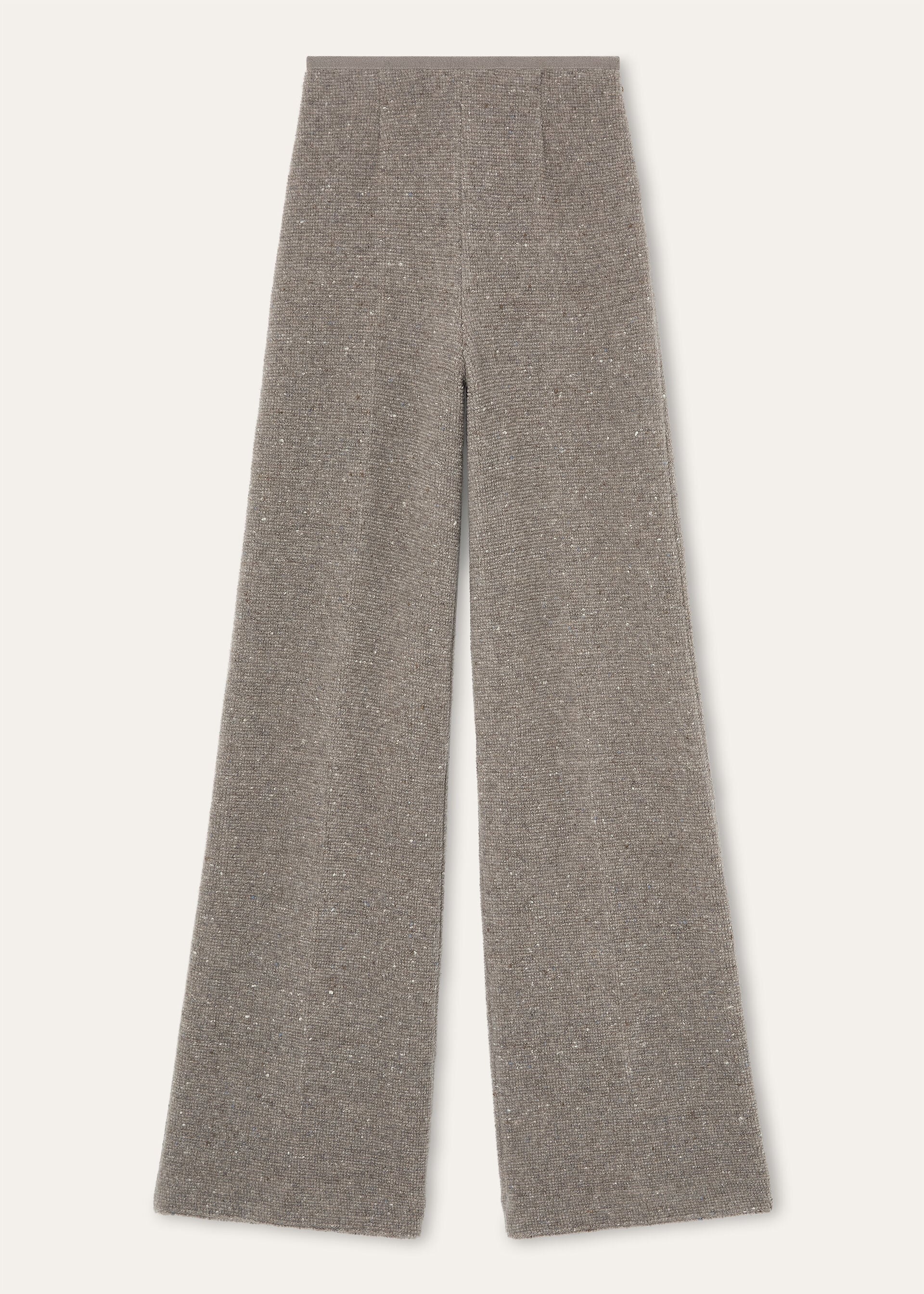 VAL D'ISERE PANTS OTTOMAN FLEECE BUTTONED CASH