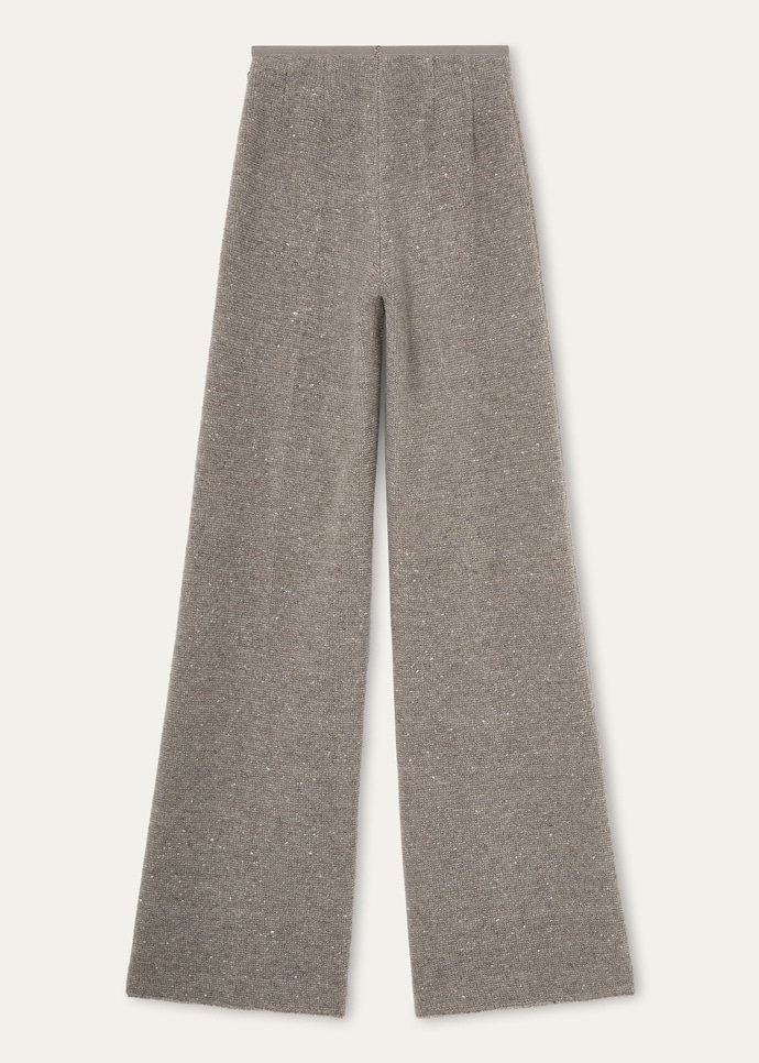 VAL D'ISERE PANTS OTTOMAN FLEECE BUTTONED CASH_FAP9431_D0X4_6