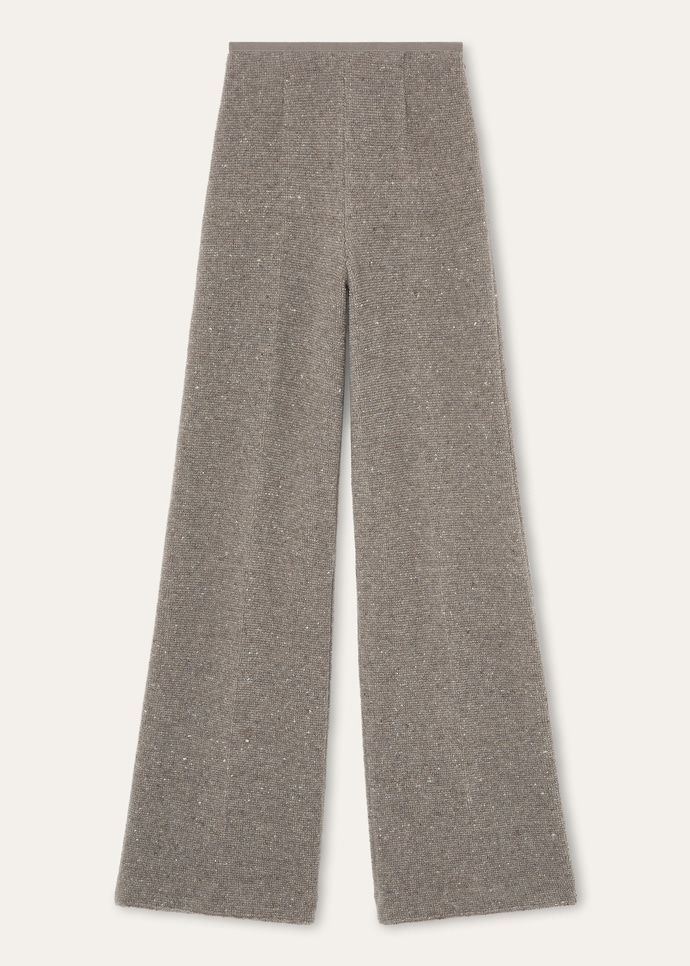 VAL D'ISERE PANTS OTTOMAN FLEECE BUTTONED CASH_FAP9431_D0X4_5