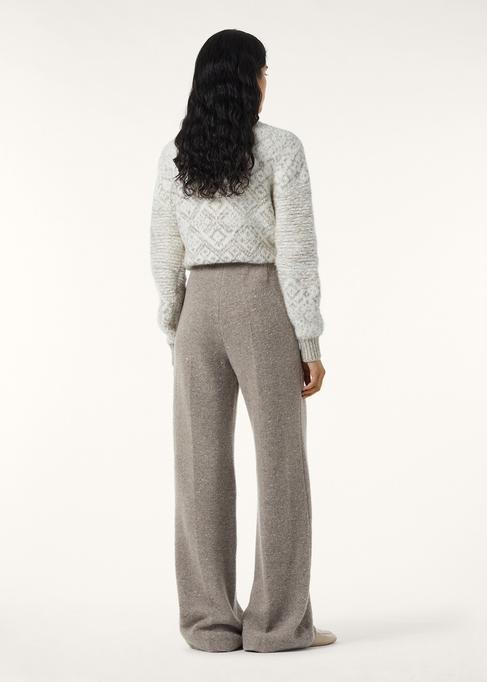 VAL D'ISERE PANTS OTTOMAN FLEECE BUTTONED CASH_FAP9431_D0X4_4