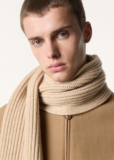 ENGLISH RIB SCARF CASH GG 5