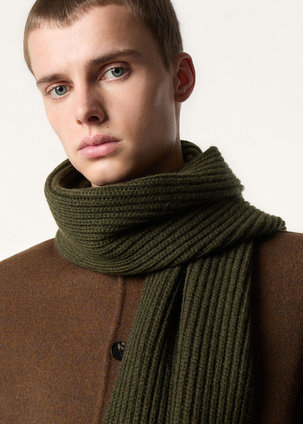 ENGLISH RIB SCARF CASH GG 5