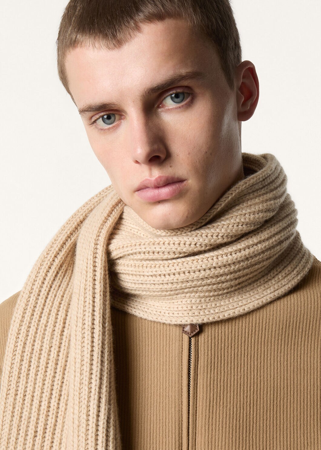 ENGLISH RIB SCARF CASH GG 5