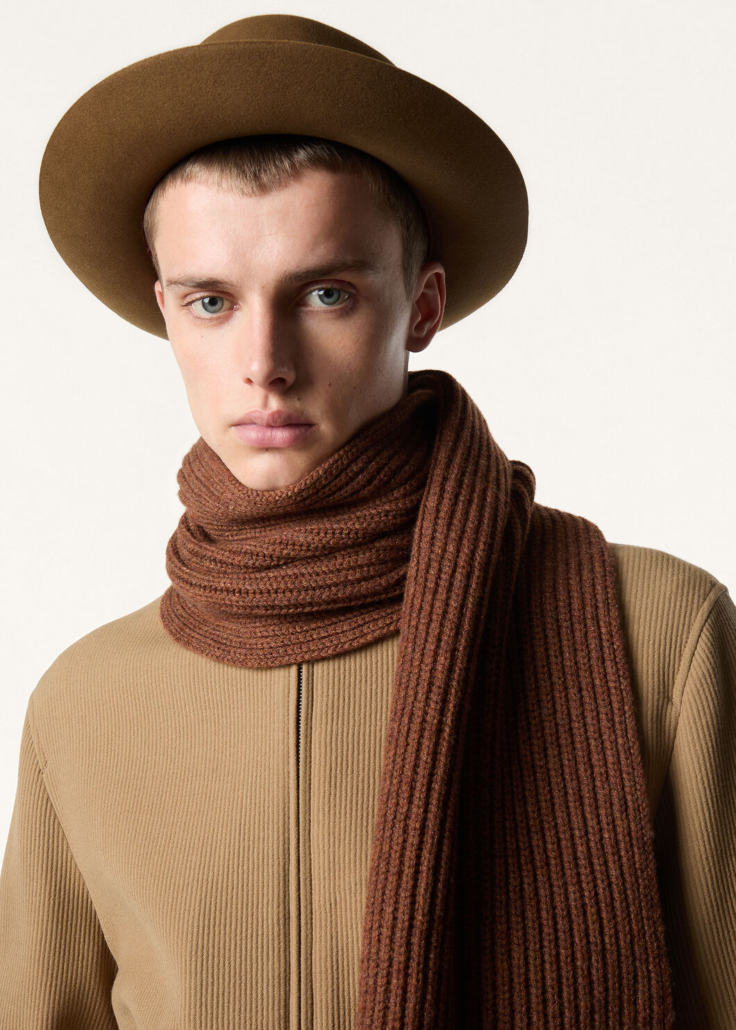 ENGLISH RIB SCARF CASH GG 5