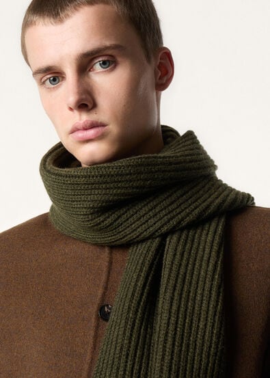 ENGLISH RIB SCARF CASH GG 5