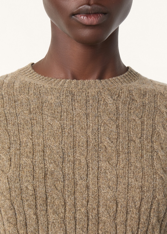 BABY CASH LIGHT TRECCIA CREWNECK SWEATER GG 7_FAP9442_J1YF_2