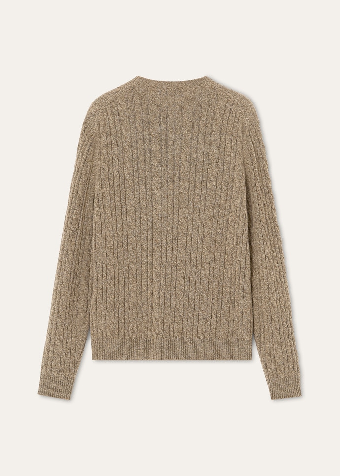 BABY CASH LIGHT TRECCIA CREWNECK SWEATER GG 7_FAP9442_J1YF_6