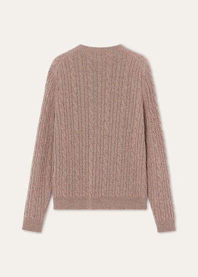 BABY CASH LIGHT TRECCIA CREWNECK SWEATER GG 7