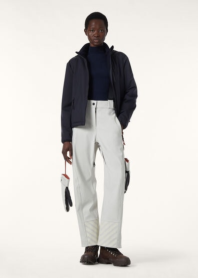 EILEN BOMBER WIND STRETCH STORM-JERSEY PILE CASH