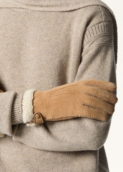 GABRIEL GLOVES SHEARLING CURLY