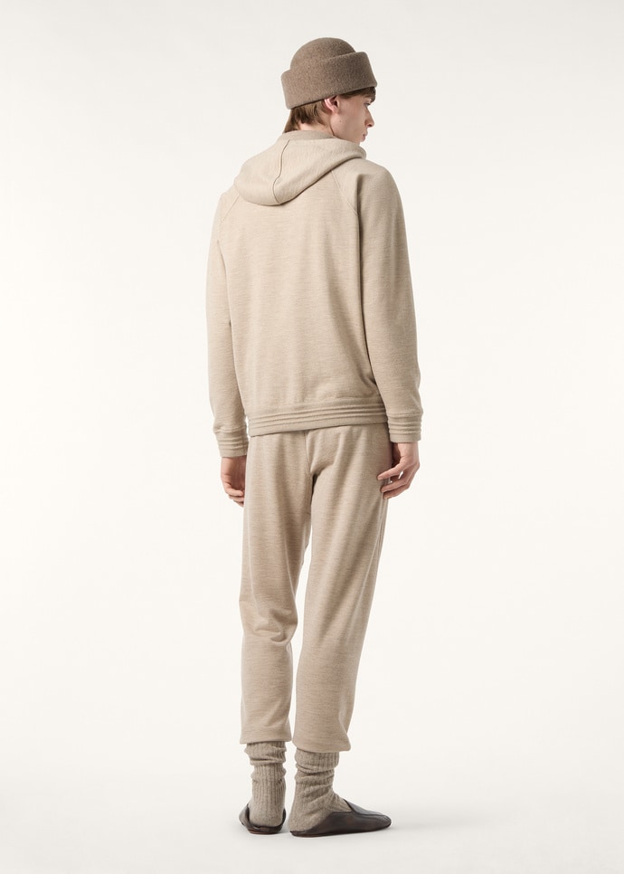 COCOONING HOODED BOMBER CASH RAW FLEECE_FAP9632_E07N_4