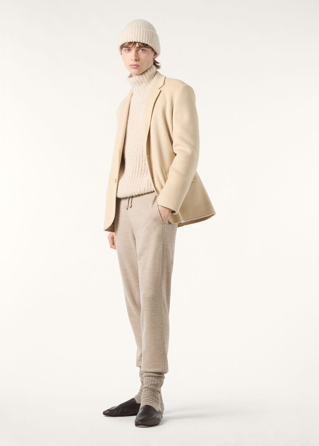 COCOONING PANTS CASH RAW FLEECE