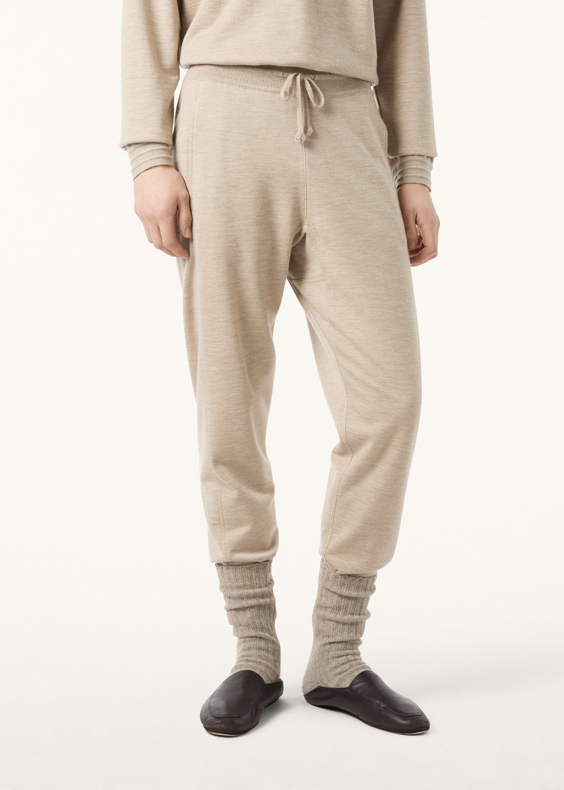 COCOONING PANTS CASH RAW FLEECE