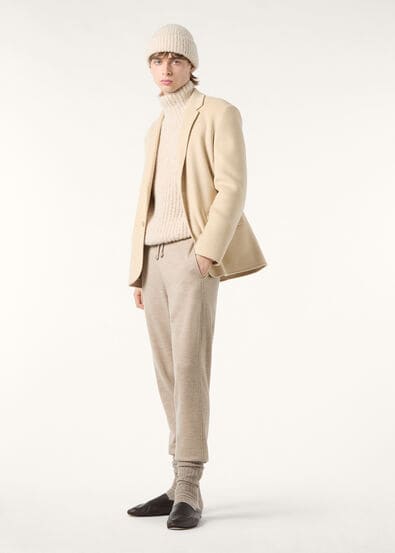 COCOONING PANTS CASH RAW FLEECE