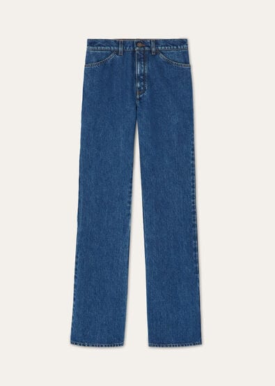 MERAK TROUSERS DENIM SILK