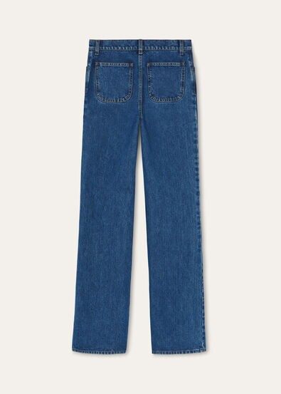 MERAK TROUSERS DENIM SILK