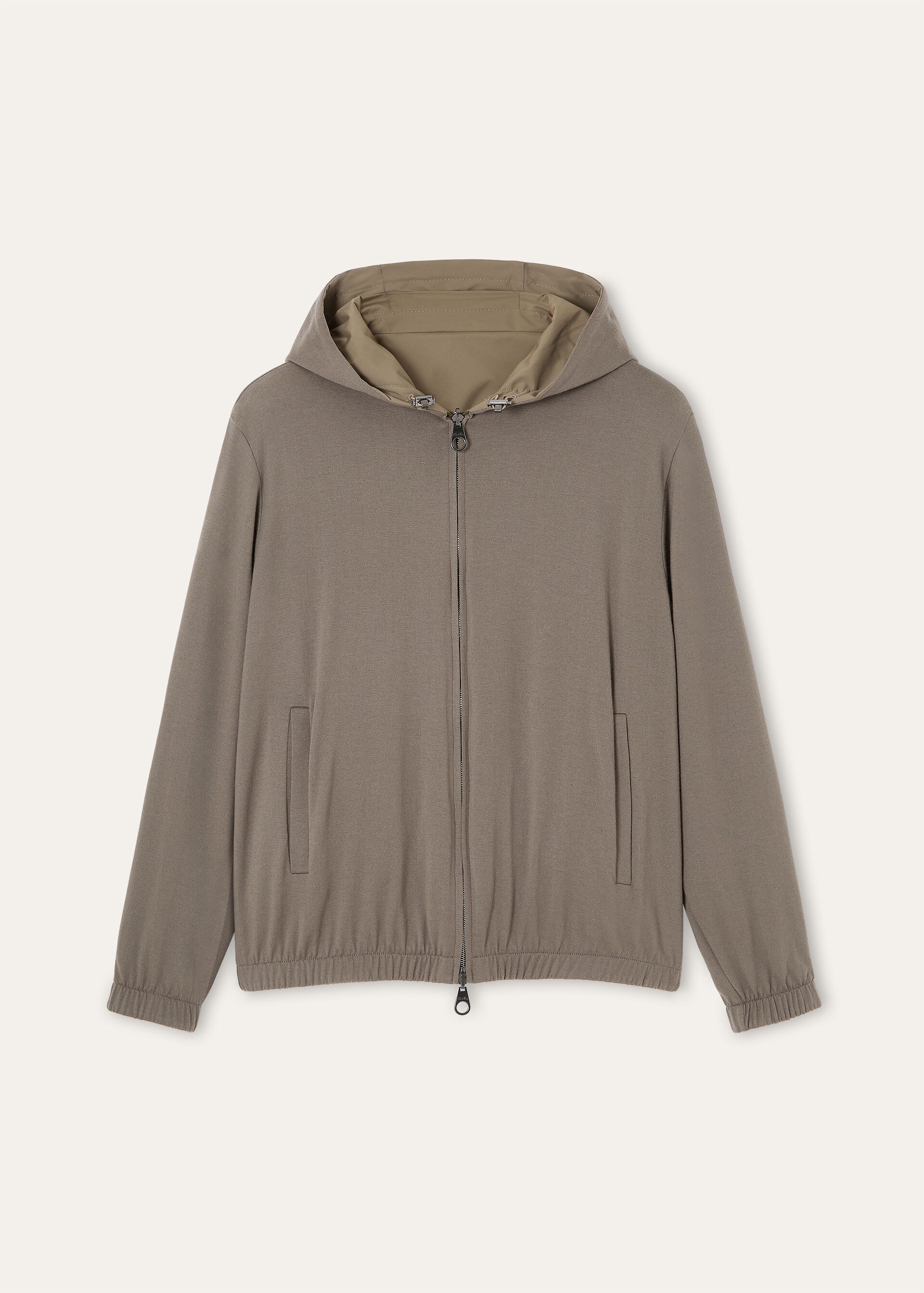 LORO PIANA HOODED BOMBER WINDMATE STRETCH STORM
