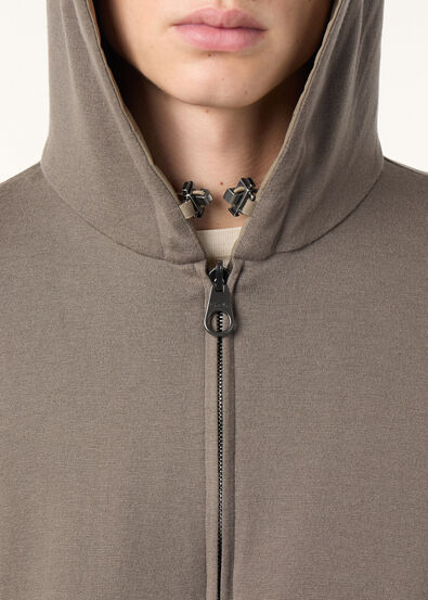 LORO PIANA HOODED BOMBER WINDMATE STRETCH STORM