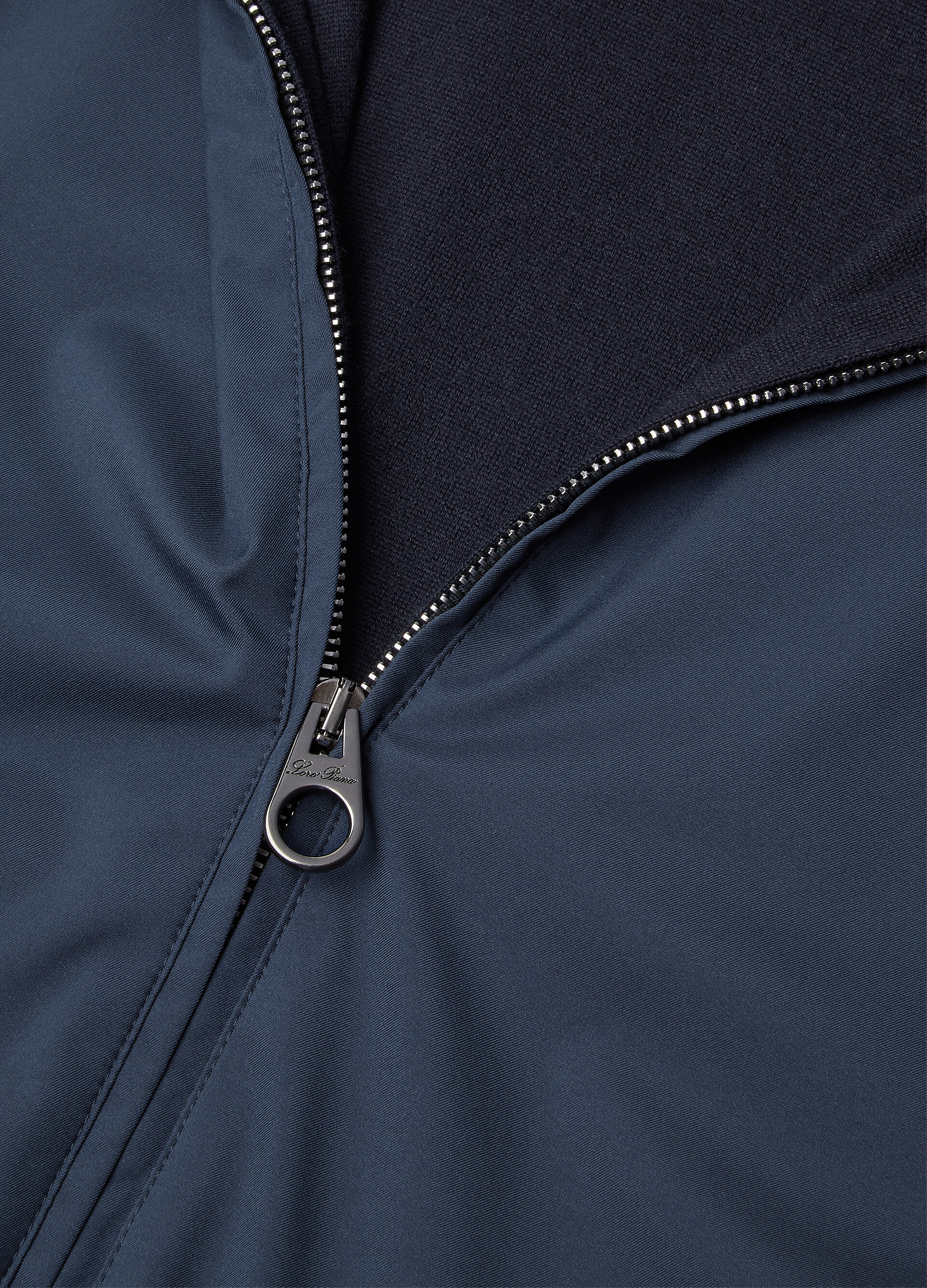 LORO PIANA HOODED BOMBER WINDMATE STRETCH STORM