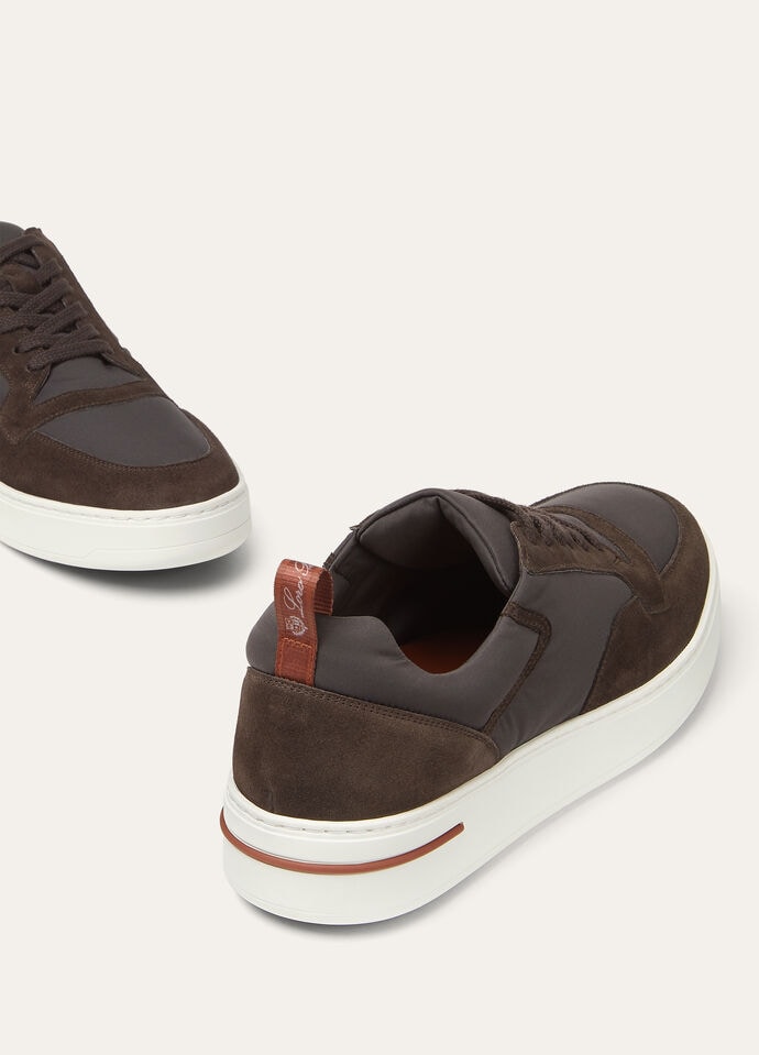 LOROPIANA ラウントトゥレスアッフスニカ FAP9782 W000 Newport Walk Sneaker Microfibre - Storm System® Black Sesame