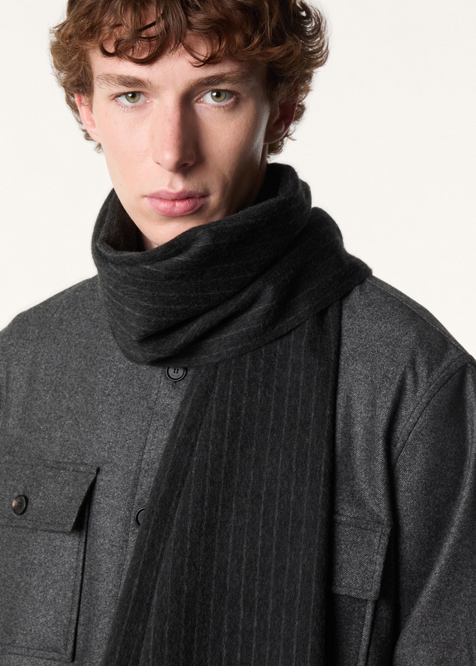 PINSTRIPE SCARF WISH CASH_FAP9811_F6ZK_NR_1