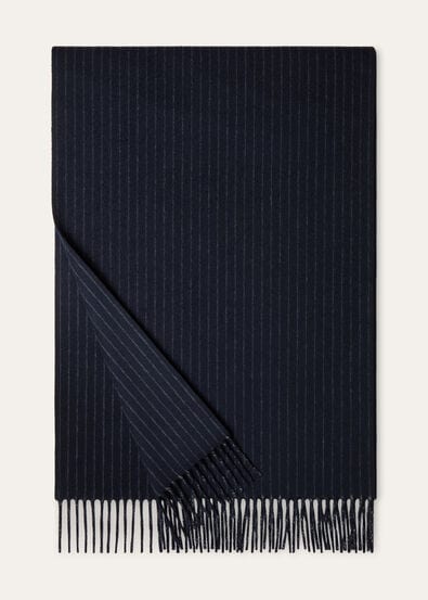 PINSTRIPE SCARF WISH CASH