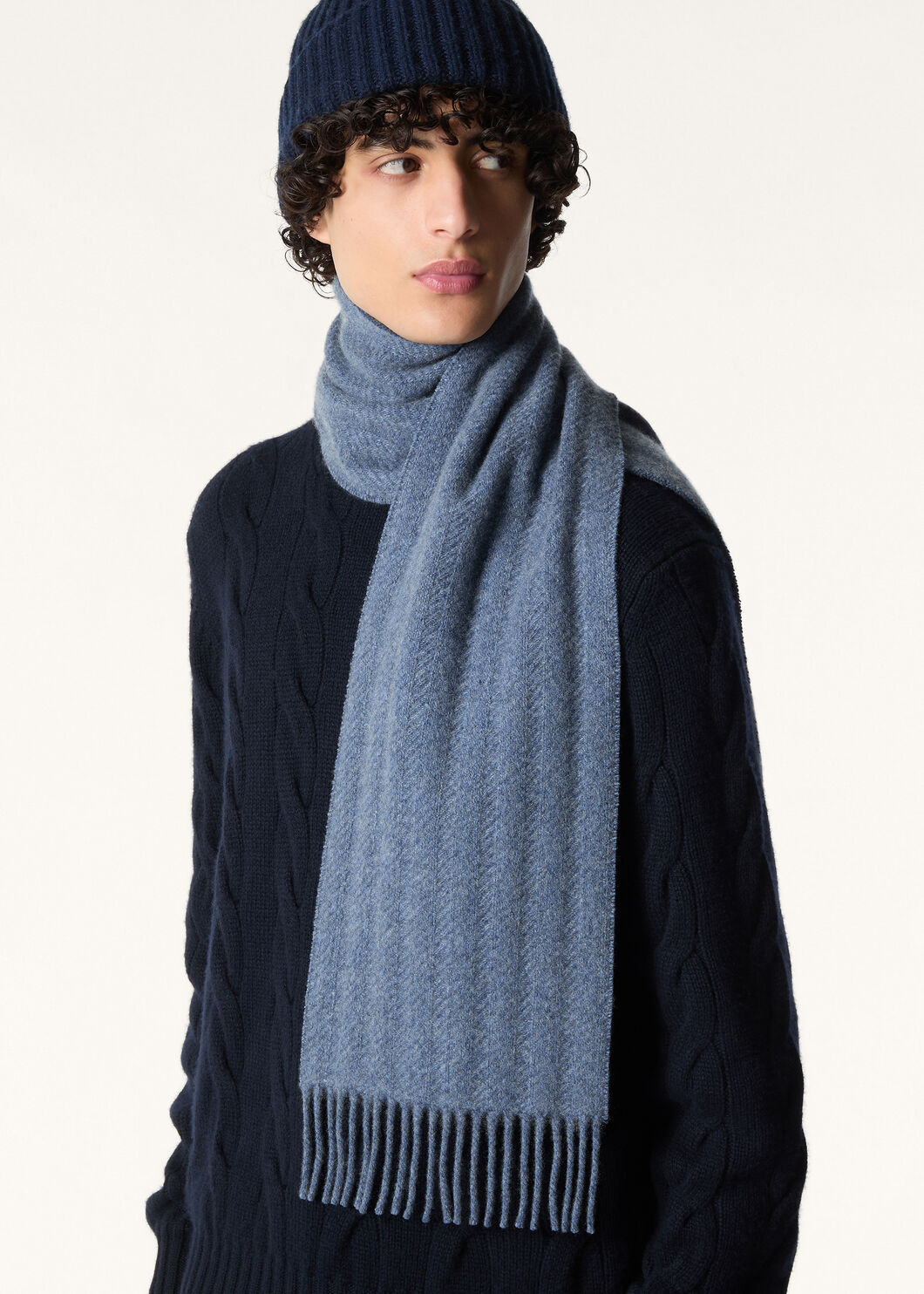 BARRE' STRIPE SCARF CASH