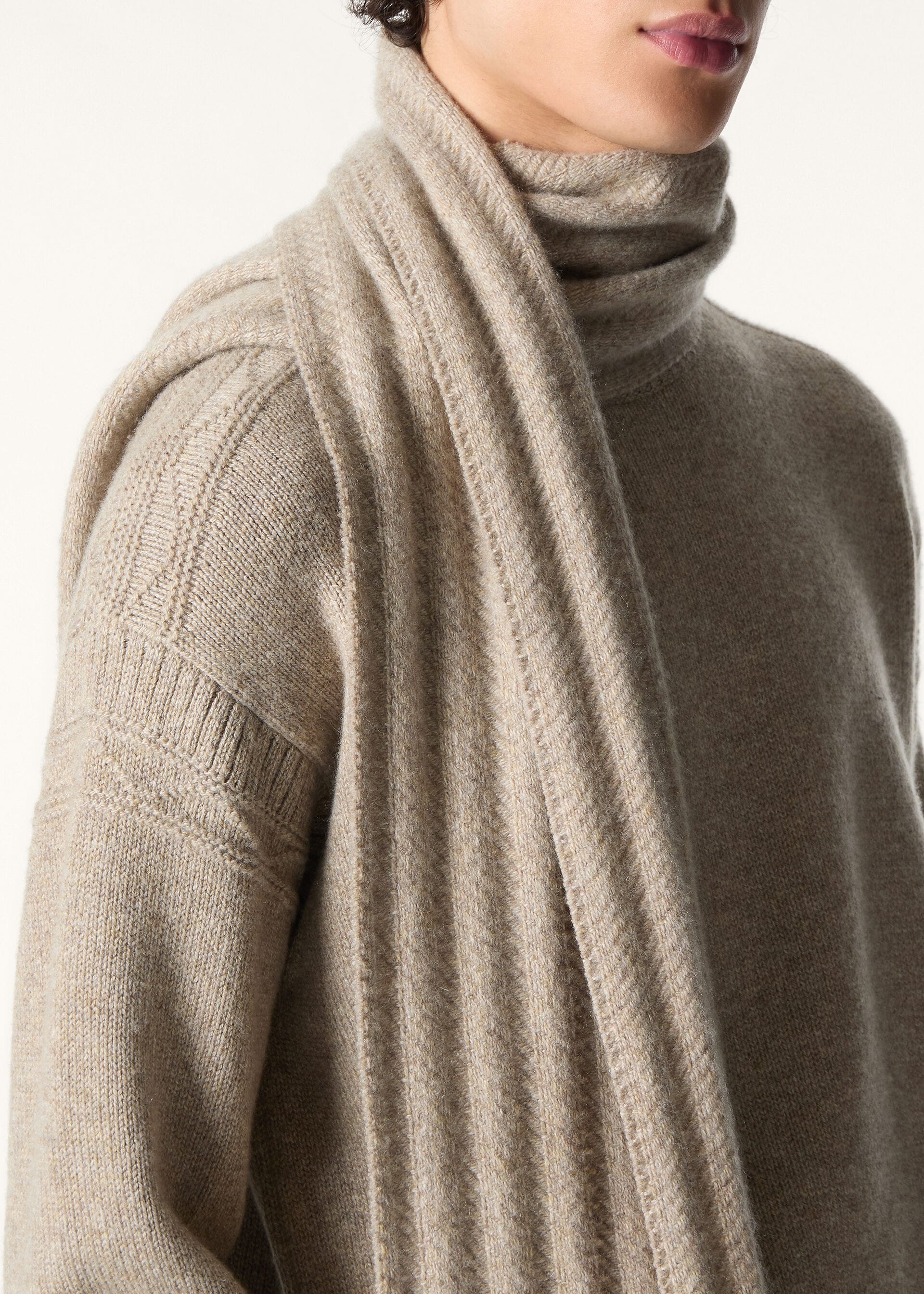 BARRE' STRIPE SCARF CASH