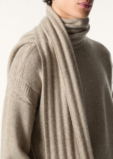 BARRE' STRIPE SCARF CASH