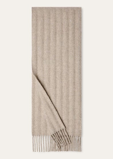 BARRE' STRIPE SCARF CASH