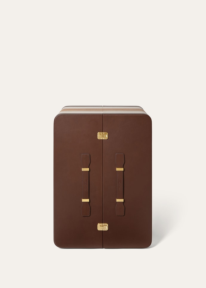 BAR CABINET TRUNK SUITCASE STRIPE WOOD & LE_FAP9882_F6UJ_NR_1