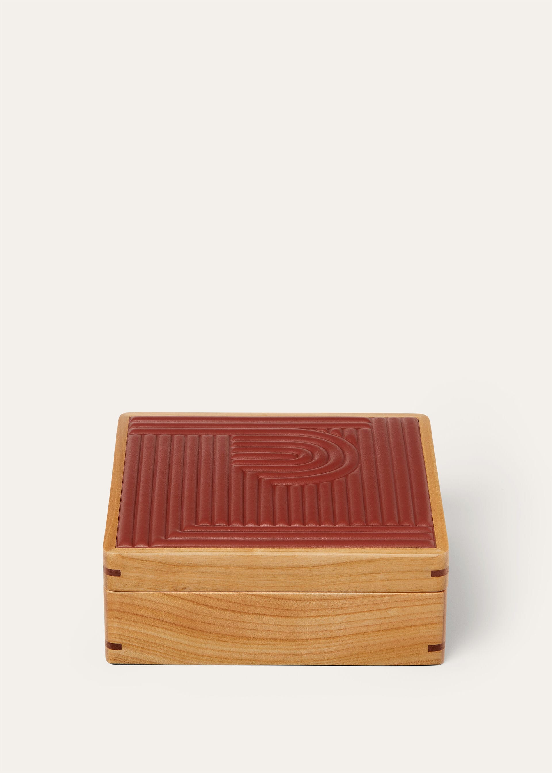 SQUARE BOX S LABYRINTH CHERRY WOOD