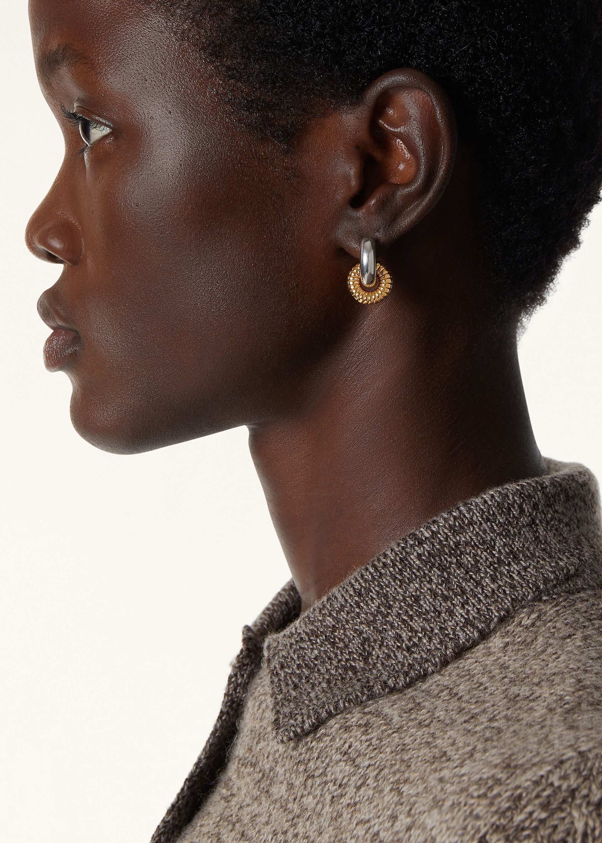 BALE WIGGLE DOUBLE HOOP EARRINGS